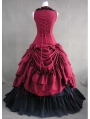 Red and Black Classic Gothic Ball Gowns