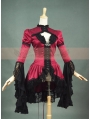 Satin and Lace Long Sleeves Gothic Blouse