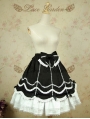 White and Black Sweet Lolita Skirt