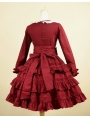 Red Long Sleeves Classic Lolita Dress