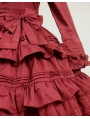 Red Long Sleeves Classic Lolita Dress