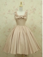 Nude Colors Sleeveless Classic Lolita Dress