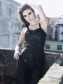 Black Sexy Gothic Punk Top for Women