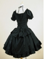 Black Short Sleeves Gothic Lolita Dress