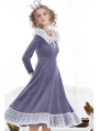 Lavender Velvet Short Sweet Vintage Chemise Dress