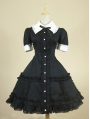 Black Short Sleeves Classic Lolita Dress