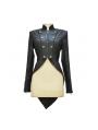 Black Gothic Double Breasted Swallow-Tailed Coat for Women