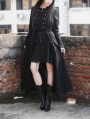 Black Double Breasted Gothic Long Coat for Women