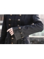 Black Double Breasted Gothic Long Coat for Women