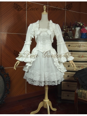 White Long Sleeves Sweet Lolita Suit