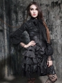 Black Long Sleeves Vintage Gothic Blouse for Women