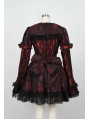 Black/Red Printed Gothic Lolita Dress