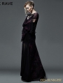 Dark Violet Sexy Gothic Long Vampire Dress