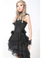 Black High-Low Gothic Lolita Dress