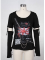 Black Punk T-Shirt for Women