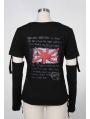 Black Punk T-Shirt for Women