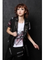 Black Rivet Punk Vest for Women