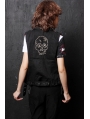 Black Rivet Punk Vest for Women