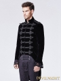 Black Gothic Victorian Swallow Tail Jacket for Men