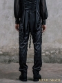 Black Pattern High-Low Gothic Pants for Men