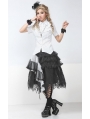 Black and White Romantic Gothic Skirt