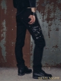 Black Zipper Chain Gothic Punk Pants for Men