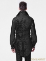 Black Printing Pattern Gothic Vest for Men