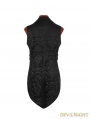 Black Printing Pattern Gothic Vest for Men
