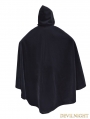 Black Velvet Gothic Hooded Cape for Women