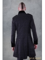 Black Pattern Winter Gothic Coat for Men