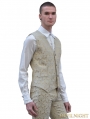 Yellow Pattern Mens Gothic Vest