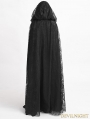 Black Gothic Long hooded Cape for Women