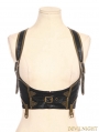 Black Steampunk Leather Underbust Harness