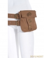 Brown Steampunk Belt with Pocket Bag