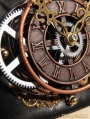 Brown Steampunk Leather Style Clock Belt