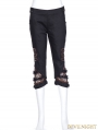 Steampunk Slim Calf Length Trousers for Women