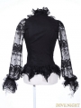 Black Bowtie Gothic Blouse for Women