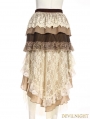 Lace High-Low Steampunk Skirt
