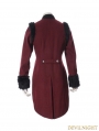 Red Swallow Tail Gothic Coat for Women