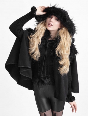 Black Gothic Lolita Cape