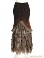 Steampunk Fishtail Long Skirt
