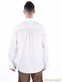 White Vintage Gothic Blouse for Men