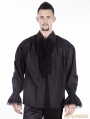 Black Vintage Gothic Blouse for Men