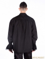 Black Vintage Gothic Blouse for Men