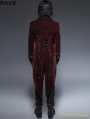Wine Red Gothic Gentle Jacket with Scissors Tail