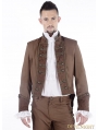 Brown Vintage Steampunk Tuxode Jacket for Men