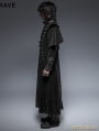 Black Gothic Long Cloak Coat for Men