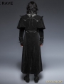 Black Gothic Long Cloak Coat for Men