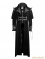 Black Gothic Long Cloak Coat for Men