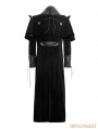 Black Gothic Long Cloak Coat for Men